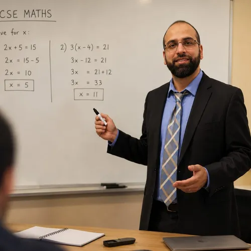 Mr Sheraz teaching maths